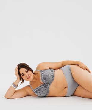 Soutien-gorge grande taille à armatures et coques fines  vue4 - GEMO(HOMWR FEM) - GEMO