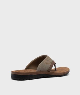 Tongs confort à larges brides homme avec semelle intérieure cuir vue4 - G'FLEX - GEMO