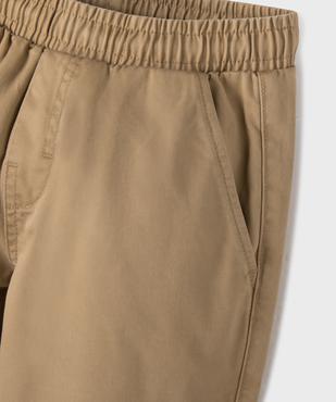 Pantalon en coton à taille et chevilles élastiquées garçon - Champion vue3 - CHAMPION USA - GEMO