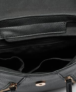 Sac à main porté dos zippé détails dorés vue3 - GEMO (ACCESS) - GEMO