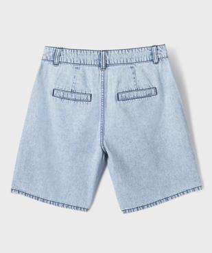 Short en jean long et ample fille vue3 - GEMO (JUNIOR) - GEMO