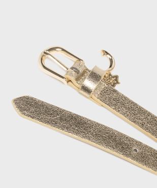 Ceinture en matière métallisée avec pampilles fille vue2 - GEMO (JUNIOR) - GEMO