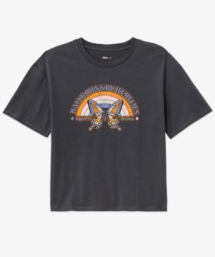 Tee-shirt à manches courtes avec motif hippie femme vue4 - GEMO 4G FEMME - GEMO