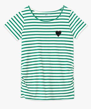 Tee-shirt de grossesse rayé à manches courtes vue5 - GEMO 4G MATERN - GEMO