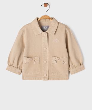 Veste en twill de coton bébé fille - LuluCastagnette vue1 - LULUCASTAGNETTE - GEMO