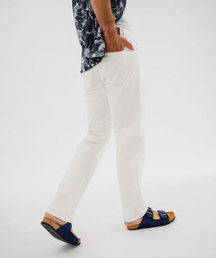 Pantalon en coton coupe Regular homme vue4 - GEMO 4G HOMME - GEMO