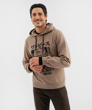 Sweat à capuche en molleton doux imprimé homme - One Piece vue4 - ONE PIECE - GEMO