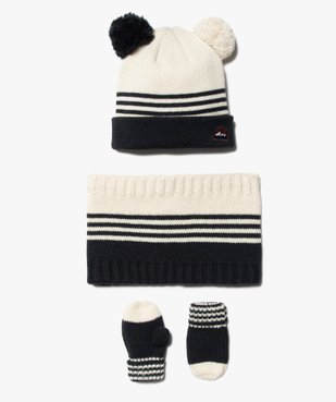 Ensemble bébé garçon accessoires 3 pièces vue1 - GEMO(BEBE DEBT) - GEMO