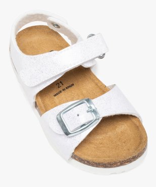 Sandales bébé fille à semelle liège et brides pailletées vue5 - GEMO 4G BEBE - GEMO