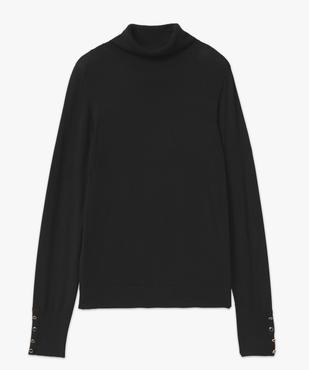 Pull à col roulé en maille fine femme vue4 - GEMO 4G FEMME - GEMO