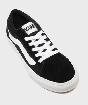 Baskets basses en cuir et textile femme - Vans vue5 - VANS - GEMO