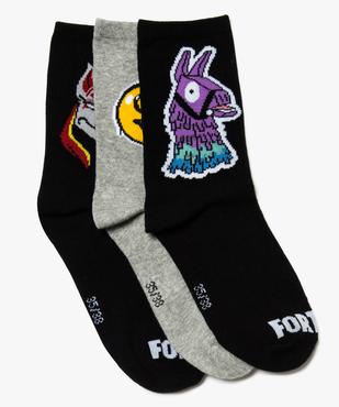 Chaussettes garçon avec motifs sur la tige (lot de 3) - Fortnite vue1 - FORTNITE - GEMO