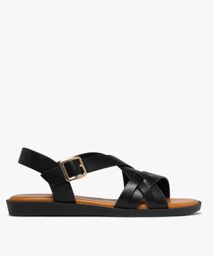 Sandales à larges brides croisées et semelle contrastantes femme vue1 - VALENTINA BALDA - GEMO