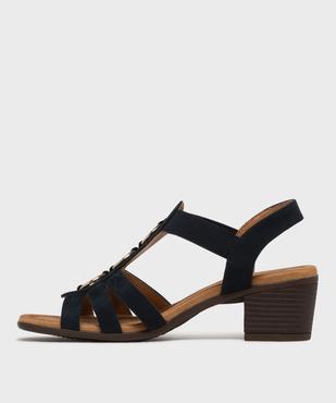 Sandales confort à brides et anneaux métalliques femme vue3 - G'FLEX - GEMO