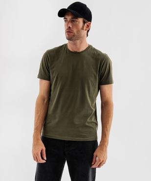 Tee-shirt à manches courtes et col rond homme vue5 - GEMO 4G HOMME - GEMO