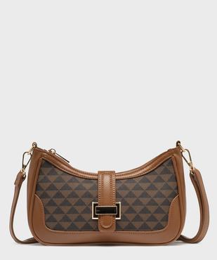 Sac à main compact forme banane à bandoulière amovibe femme vue1 - GEMO (ACCESS) - GEMO