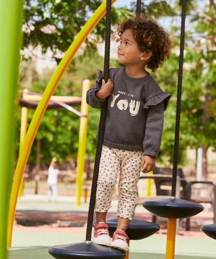 Ensemble 2 pièces sweat et legging bébé fille vue1 - GEMO 4G BEBE - GEMO