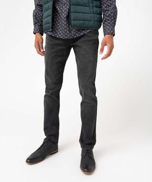 Jean homme coupe Straight légèrement délavé vue1 - GEMO 4G HOMME - GEMO