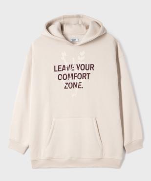 Sweat à capuche avec inscription sur le buste garçon vue2 - GEMO 4G GARCON - GEMO