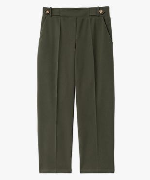 Pantalon 7/8ème à plis en maille fluide femme vue4 - GEMO(FEMME PAP) - GEMO