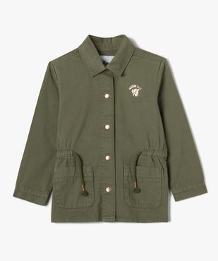 Veste fille style saharienne avec ceinture vue1 - GEMO (ENFANT) - GEMO