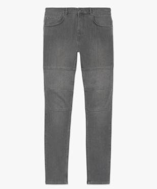 Jean homme coupe slim avec empiècements surpiqués sur les cuisses vue4 - GEMO (HOMME) - GEMO