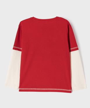 Tee-shirt manches longues effet 2-en-1 imprimé garçon - Camps United vue3 - CAMPS GEMO FOR GOOD - GEMO