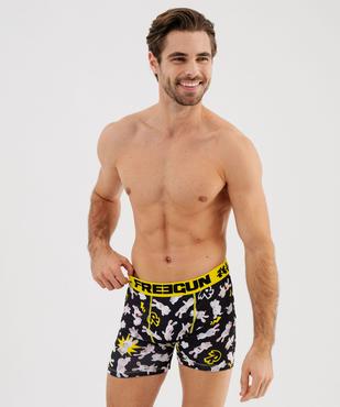 Boxer en microfibre à motifs lapins homme - Freegun x Lapins Crétins vue1 - FREEGUN - GEMO