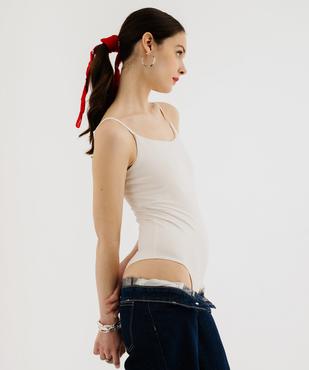Body à fines bretelles femme vue1 - GEMO(FEMME PAP) - GEMO