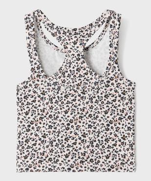 Débardeur de sport à motif fleuris fille vue4 - GEMO 4G FILLE - GEMO