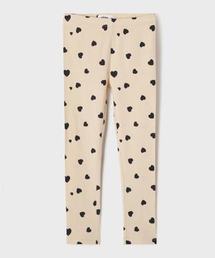 Legging long à motif fleuri avec taille élastiquée fille  vue1 - GEMO 4G FILLE - GEMO