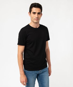 Tee-shirt à manches courtes et col rond homme vue4 - GEMO 4G HOMME - GEMO