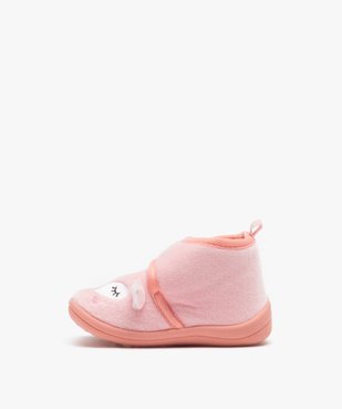 Chaussons bébé fille bottillon en velours motif renard vue3 - GEMO 4G BEBE - GEMO