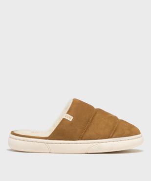 Chaussons mules en suédine avec doublure chaude femme - DIM vue1 - DIM - GEMO