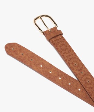 Ceinture à motifs en relief look bohème femme vue2 - GEMO (ACCESS) - GEMO