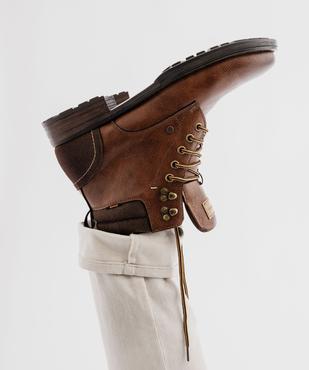 Boots à col matelassée, lacets et zip homme vue7 - MARIO BALDANO - GEMO