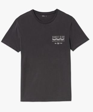 Tee-shirt à manches courtes avec motif poitrine homme vue4 - GEMO (HOMME) - GEMO