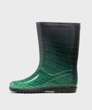Bottes de pluie imprimées garçon - Minecraft vue3 - MINECRAFT - GEMO