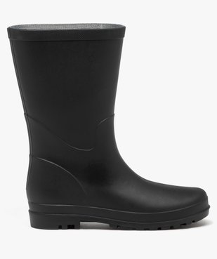 Bottes de pluie femme unies à semelle crantée vue1 - GEMO (EQUIPT) - GEMO