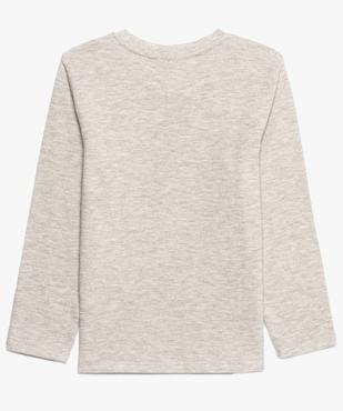 Pull garçon avec imprimé velours vue2 - GEMO (ENFANT) - GEMO
