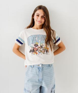 Tee-shirt à manches courtes avec motif manga fille - One Piece vue1 - ONE PIECE - GEMO