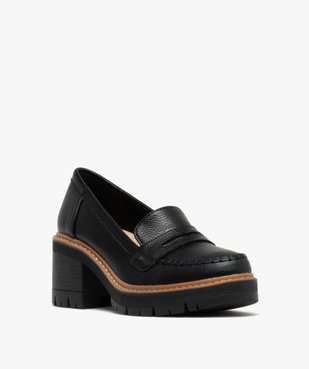 Mocassins femme avec épaisse semelle crantée - 5 Miles vue3 - 5 MILES - GEMO