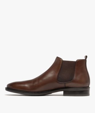 Boots homme Chelsea dessus en cuir - Pierre Cardin Diffusion vue4 - PIERRE CARDIN DIFFUSION - GEMO