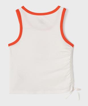 Débardeur en jersey de coton avec fronce ajustable sur le côté fille - Camps United vue3 - CAMPS US GEMO FOR GOOD - GEMO