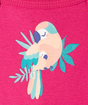 Bodies à bretelles avec motifs exotiques bébé fille (lot de 3) vue2 - GEMO 4G BEBE - GEMO
