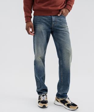 Jean en coton coupe Regular homme vue1 - GEMO 4G HOMME - GEMO