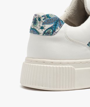 Baskets femme unies avec dessus bandana noué  vue6 - GEMO (SPORTSWR) - GEMO