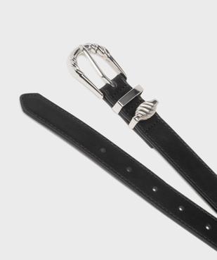 Ceinture fine avec boucle et passants en métal fantaisie femme vue2 - GEMO (ACCESS) - GEMO