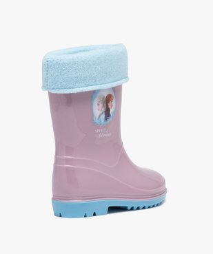 Bottes de pluie fille doublure chaude – Reine des Neiges vue4 - REINE DES NEIGE - GEMO