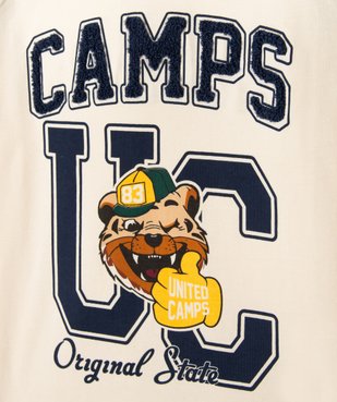 Tee-shirt manches courtes tricolore garçon - Camps United vue2 - CAMPS GEMO FOR GOOD - GEMO